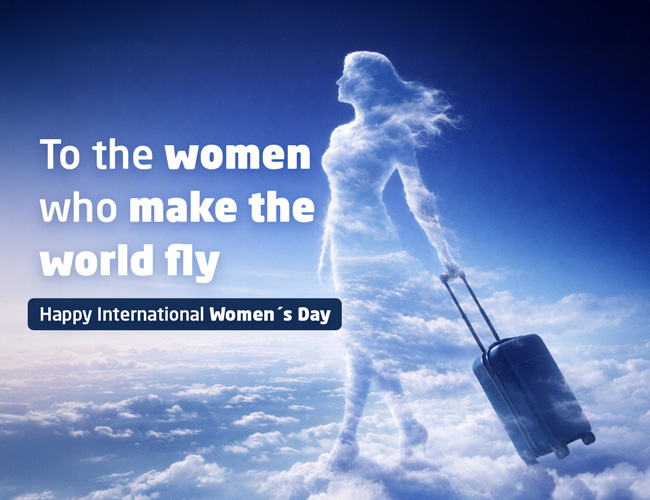 To the women who make the world fly. Happy International Women's Day.